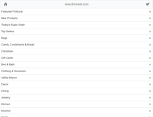 Tablet Screenshot of finntrade.com